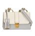 Madras Crossbody, &pound;350, Handbags, Grey/Silver/White, Leather, Front view
